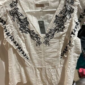 Loft white shirt new with tags